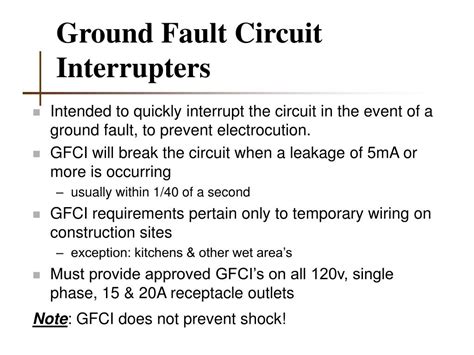 Using Ground Fault Circuit Interrupters Is An Effective Way To Eliminate Electrical Hazards