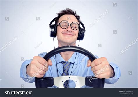 Person using headphones while driving