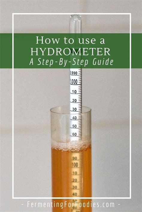 Using Hydrometer