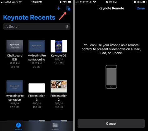 Using Iphone As Presentation Remote