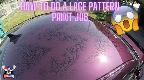 Using Lace To Spray Paint Pattern