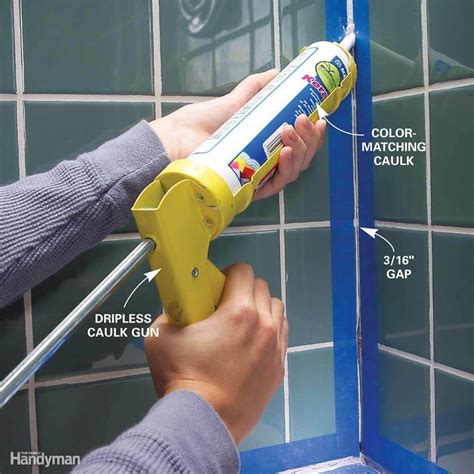 Using Masking Tape To Caulk