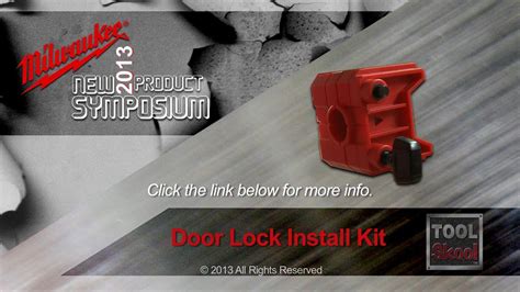 Using Milwaukee Door Lock Installation Kit