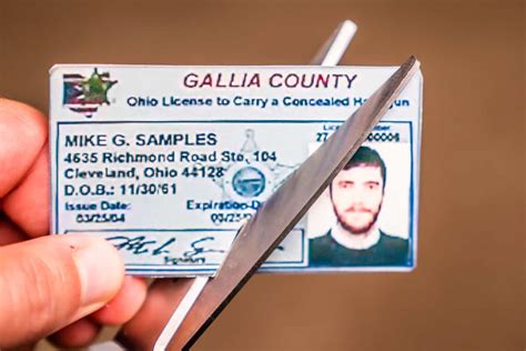 Using Ohio Concealed Handgun License As Primary Id