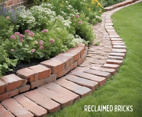 Using Old Bricks For Garden Edging