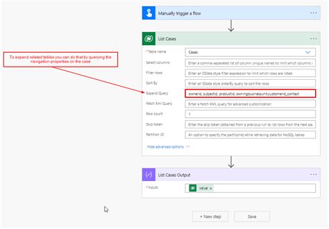 using power query in power automate
