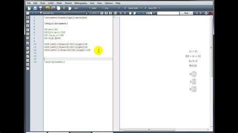 Using Square Brackets In Latex