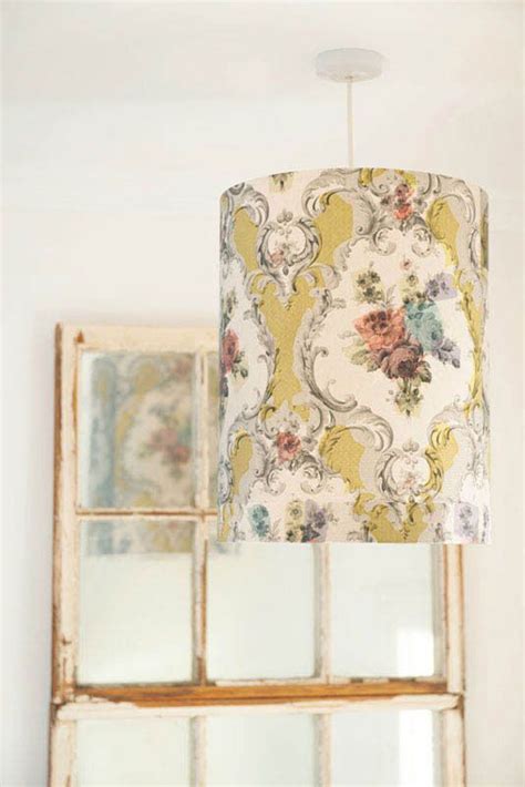 Using Wallpaper For Lampshade