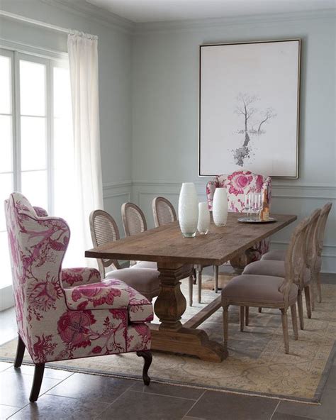 Using Wingback Chairs In Dining Room
