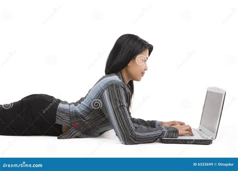 using laptop while lying down