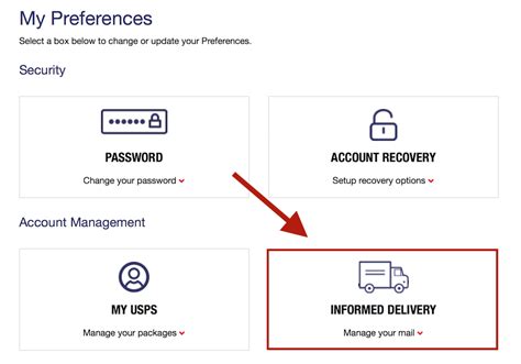 usps com preferences
