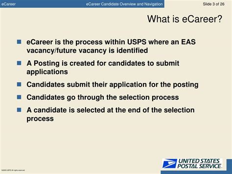usps ecareer workflow
