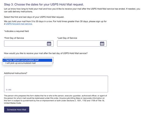 Usps Hold Down Request
