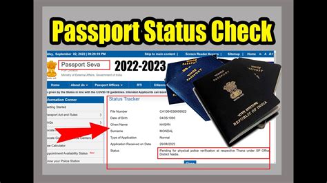usps passport tracking status