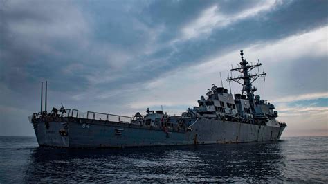 uss carney shoots down missiles