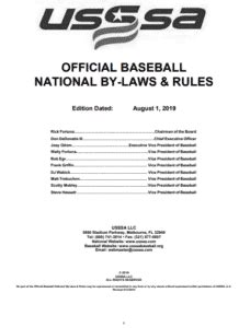 Usssa Baseball Rules 7U