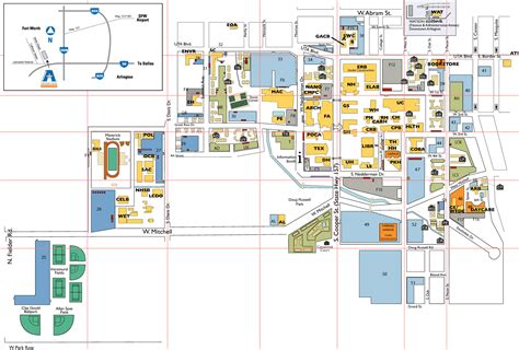 ut arlington map