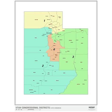 Utah Us Congressional District Map