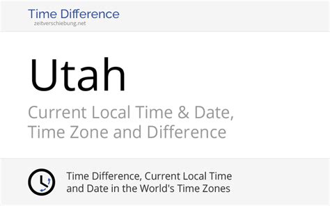 utah current time difference