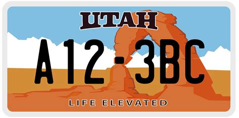 utah dmv license plate options