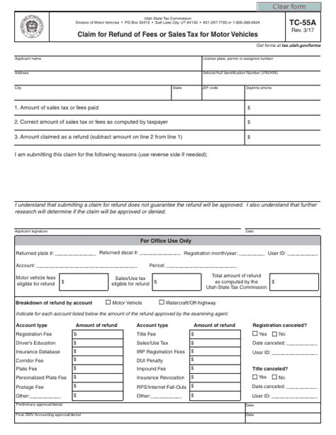 utah dmv registration refund