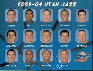 utah jazz roster 2003 playoffs