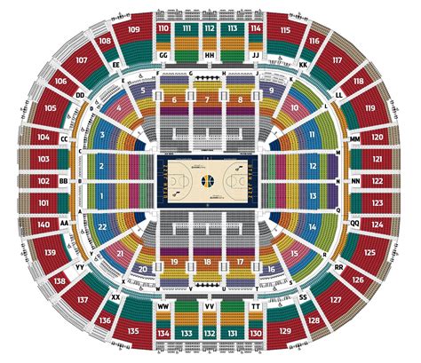 utah jazz seating chart with seat numbers