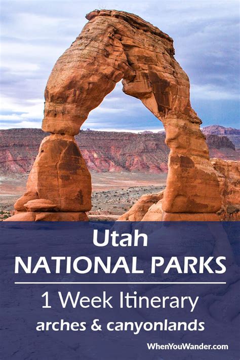 utah national parks itinerary 1 week