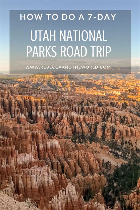 utah national parks itinerary 7 days