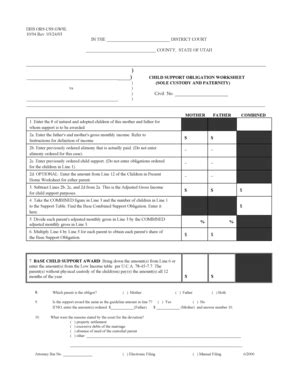 utah ors child support calculator