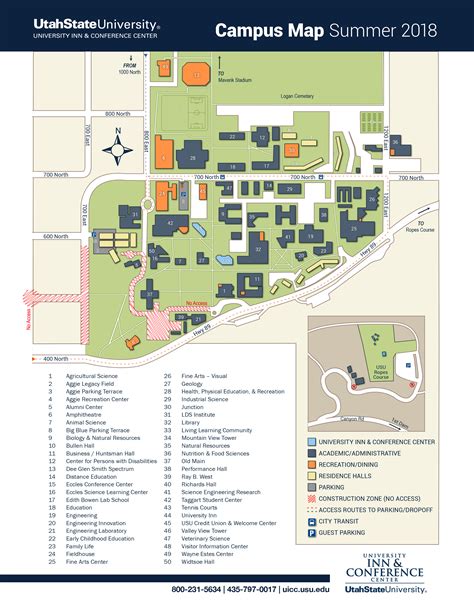 utah state university campus map