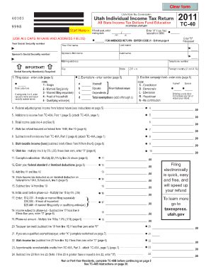 Utah Tax Forms 2020