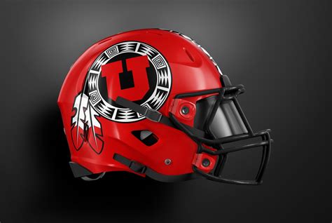 utah utes football helmet design
