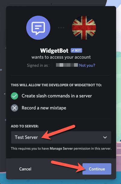 utilise WidgetBot to pee Custom Discord thingumajig