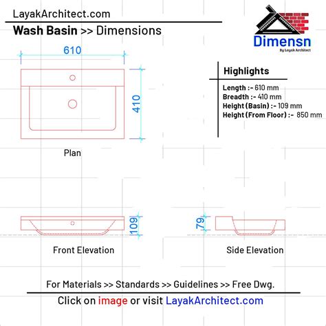 Utility Basin Dimensions