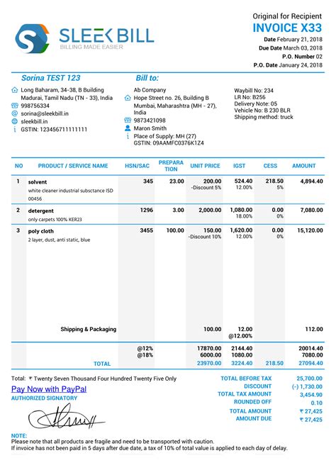 Utility Bills Gst