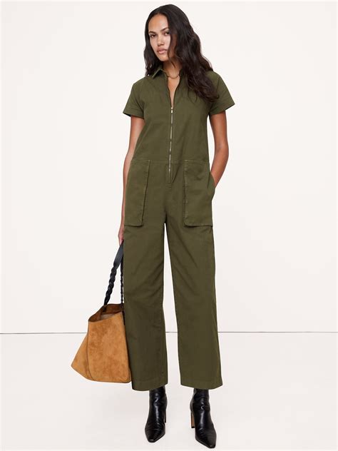 Utility Canvas Jumpsuit