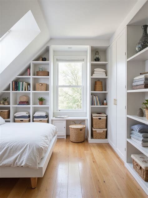 Utilizing Vertical Space in Attic Bedroom