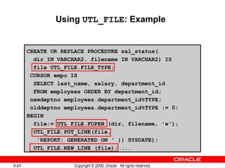 Utl_File_Dir Example Oracle