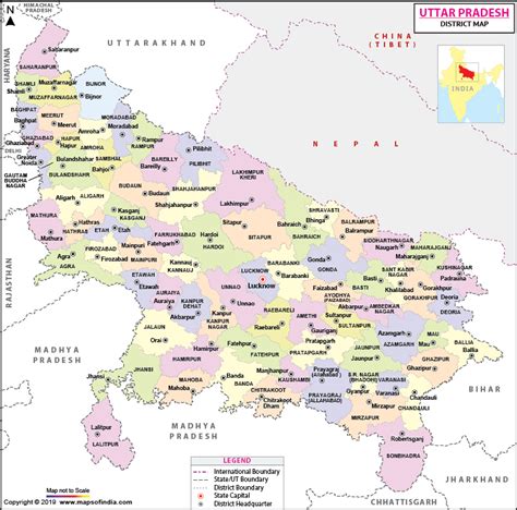 Uttarpradesh District Map