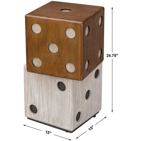Uttermost Dice Accent Table