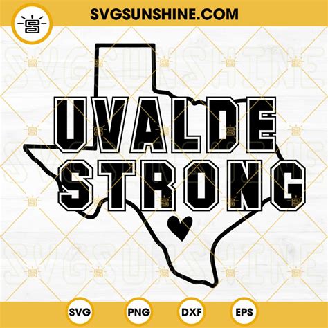 Uvalde Strong SVG Bundle 4 Designs Uvalde Strong PNG Pray Etsy