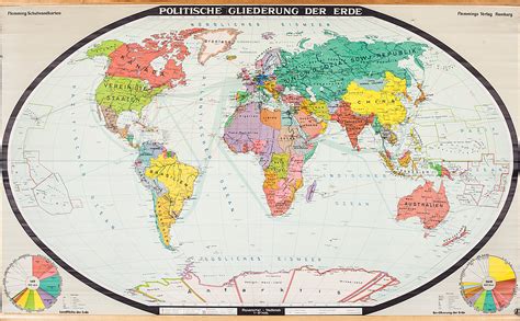 Världskarta Blå original Map Unikdekor.se