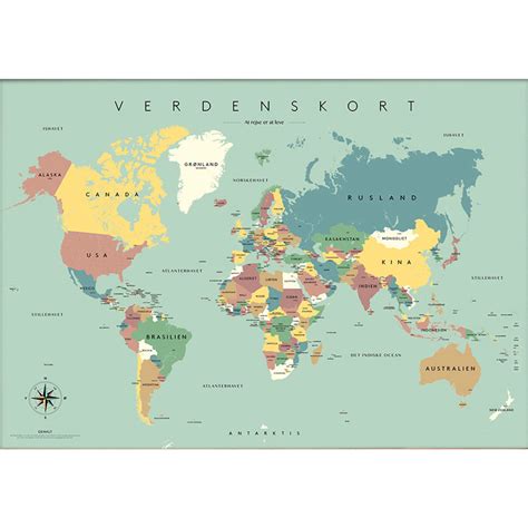 Världskarta. Politisk karta över Världen 2008.