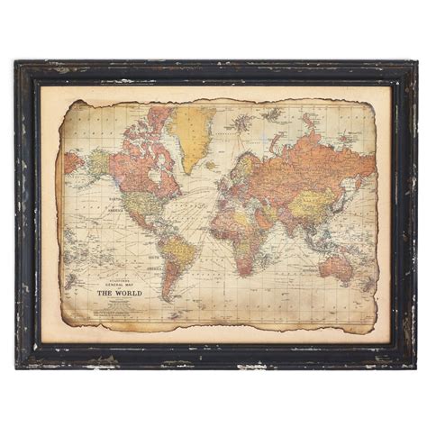 Liten Världskarta Klassisk för nålar Kartkungen kartor för nålmarkering