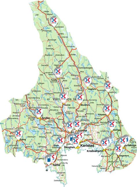 Karta över vargrevir i Värmlands län vintern 20152016 (PDF