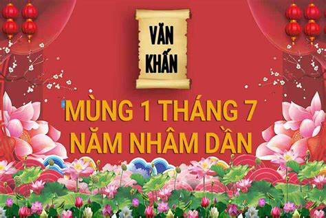 văn khấn mùng 1 tháng 7