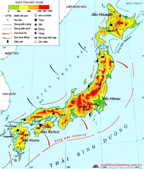 vị trí địa lí của nhật bản
