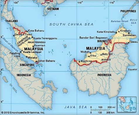 vị trí địa lý của malaysia
