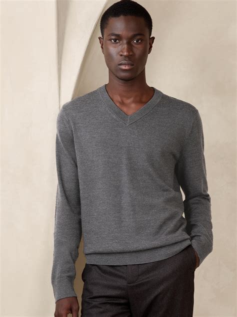V Neck Sweater No Undershirt